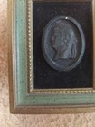 Vtg Framed Julius Cesar Portrait In Green/Gold Wood Frame — photo 3
