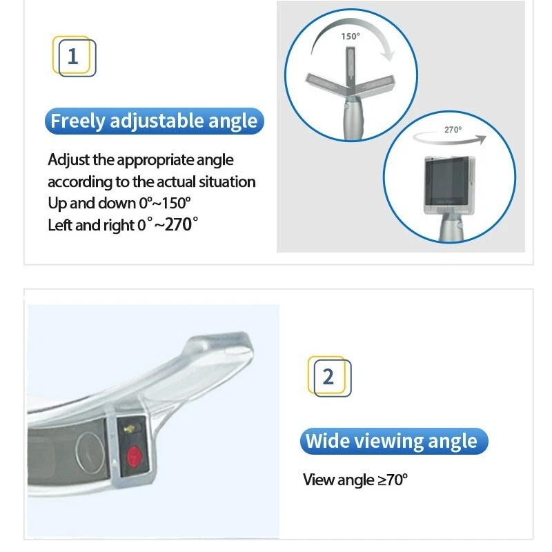 Video laringoscopio con cuchillas desechables (hoja MAC1/2/3/4/D) Foto 3 de 4