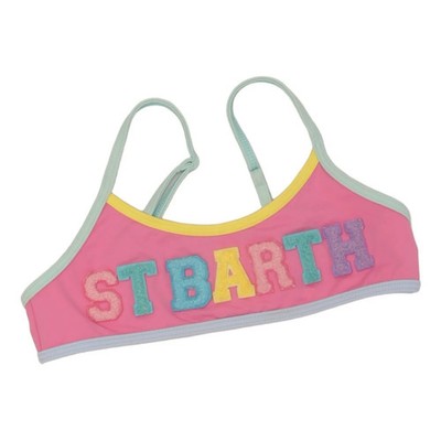 MC2 Saint Barth, Bikinioberteil, Größe: 104, Pink/Mehrfarbig, Print #lay