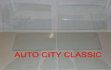 1941-42 1946-48 Chevy Coupe Glass 2 Piece Windshield Vent Door Quarter Clear