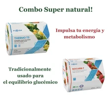 FuXion Thermo T3 + NoCarb-T -Combo Natural-2 Cajas Apoya Metabolismo y Bienestar
