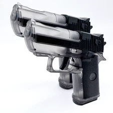 Water Gun Desert Eagle Action Small Kids Adult Squirt Gun 2 pk Black (2 Black)