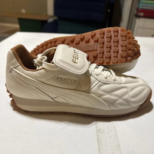 PUMA Fenty x Avanti VL Warm White - 398672-02 Size 9 Rihanna Gold Sneakers Shoes