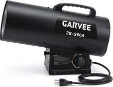 60,000 BTU Forced Air Propane Heater with Adjustable Thermostat Propane Heater