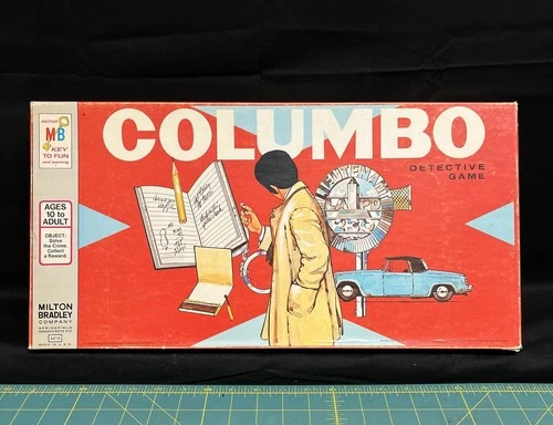 Columbo Detective Board Game Milton Bradley 1973 4419 Vintage