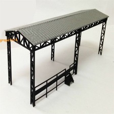 Ho 1:87 Open-air Motor Vehicle Repair Workshop Shed Model Trackside Train Layout
