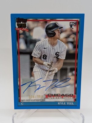 2026 Topps Series 1 Kyle Teel 1991 Hard Signed Auto #91A-KTE Blue /150 Autograph