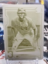 2021 Topps Chrome Baseball Nolan JONES Yellow Printing Plate Rookie Card 1/1