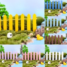 UK DIYature Wood Fence Small Fence Fairy Garden Kit Fit For Succulents
