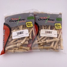 2pk Pride Step Tee 2-3/4 Inch 40 Count Natural - 80 Golf Tees Total - Consistent