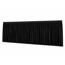 BeamZ PRO Stage Skirt 320 Hook and Loop Stage Valance 40 x 600cm - Black