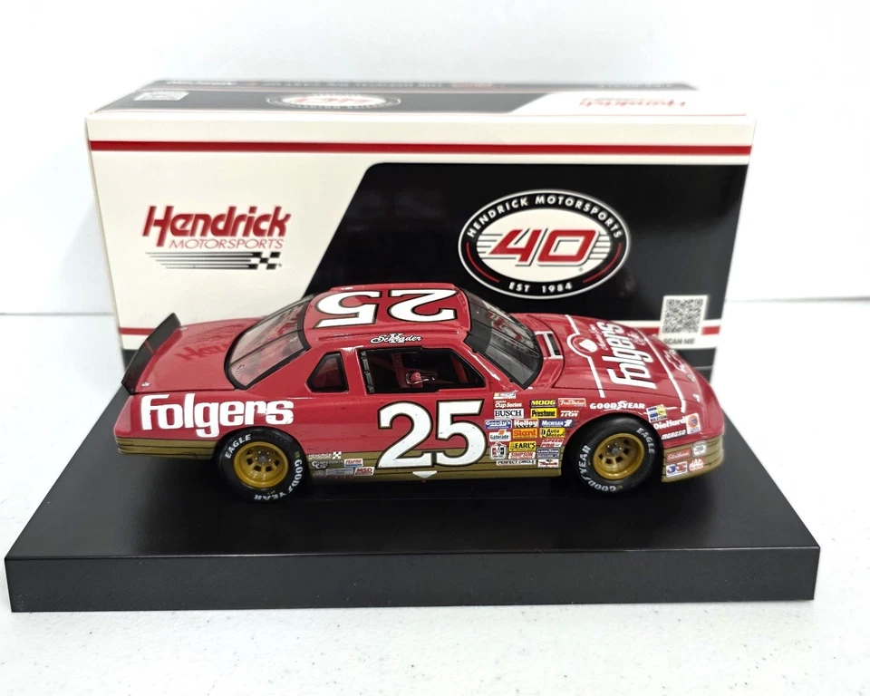 1998 Ken Schrader #25 Folgers Charlotte Win 1:24 - 600 Made - Image 2 of 2