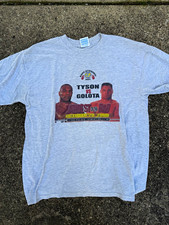 Tyson vs Golota Boxing Gray Shirt "Baddest of the Bad" Mike Tyson size XL