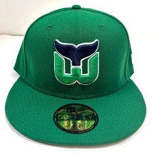 Hartford Whalers NHL NE Brand New Vintage Hockey Fitted Hat~ Green