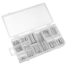 WINOMO 200PCS Spring Assortment Spiral Spring Galvanized Set Rate Extension
