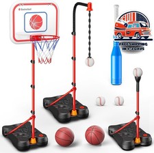 Soporte de baloncesto ajustable, soporte colgante, juguetes para exteriores, NEW