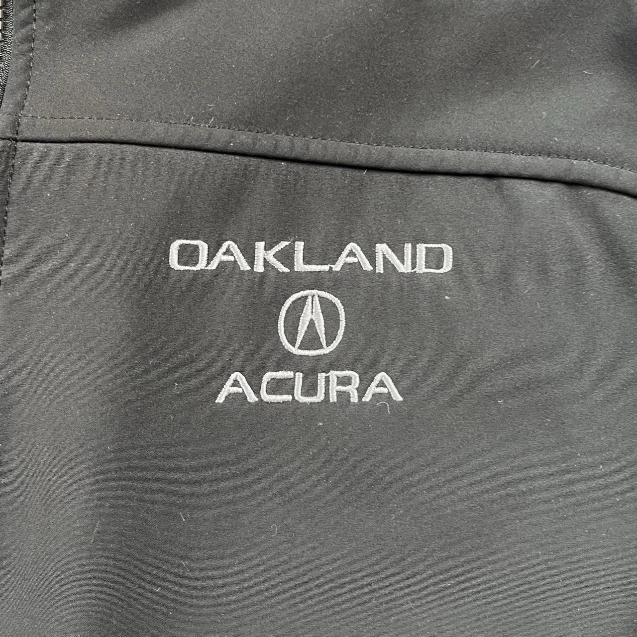 Acura Jacket Mens Small Black Softshell Oakland Cars Employee Fleece Lined Zip - product detail image 3
