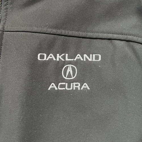 Acura Jacket Mens Small Black Softshell Oakland Cars Employee Fleece Lined Zip image 3