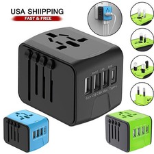 Travel Adapter International Universal 3 USB Type-C Ports Converter Plug Charger