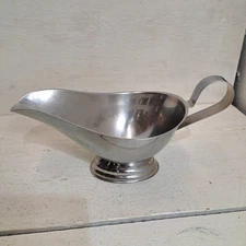 Vintage Alegacy Stainless Steel Gravy or Condiment/Sauce/Dressing Bowl Boat...