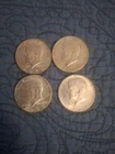 1964 Kennedy Silver Half Dollar 90% Silver Lot Of 4