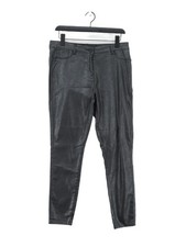 Next Women's Jeans UK 14 Black Cotton with Elastane, Polyester Jegging