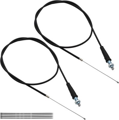 60inch 2PCS Throttle Cable for Mini Baja MB165 196cc 5.5hp M Color: 2PCS BLACK