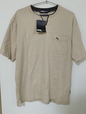 Michiko Koshino T-Shirt Beige Herren Größe Large 175-185 cm Logo Tasche