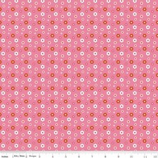 Fat Quarter Riley Blake "Patchwork" Floral Pink Quilt Cotton