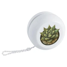 'Zebra Haworthia Succulent' Retro Style Yo-Yo (YY00046130)