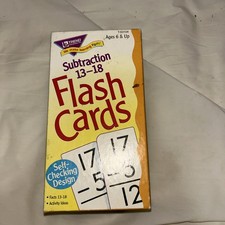 TREND Enterprises Flash Cards Subtraction 13-18 99 Cards Ages 6 