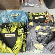 Tommy Bahama Hawaiian Shirts Lot Mens XXL Blue Black Floral Silk 4 Pcs