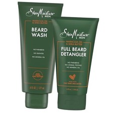 SheaMoisture Beard Care Set Beard Wash Full Beard Detangler with Shea