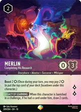 MTG RAINBOW FOIL Merlin - Completing His Research (Epic) - Whispers in the Well