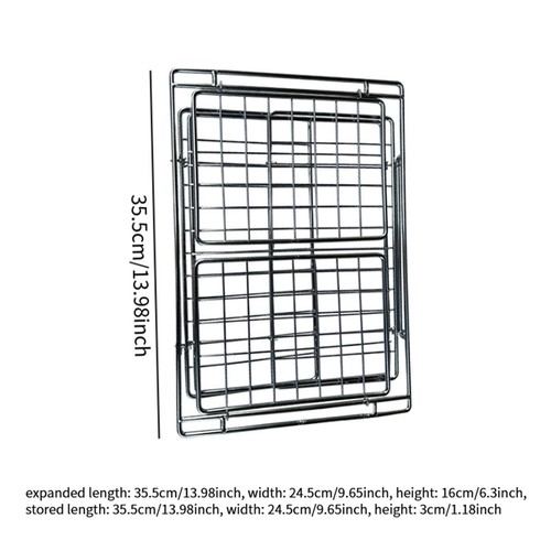 Folding Storage Basket Fruit Vegetable Basket Container with Storage Saving - Picture 5 of 6