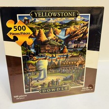 Dowdle Puzzle Yellowstone 500 Pieces National Park 16x20 inches Made In USA New