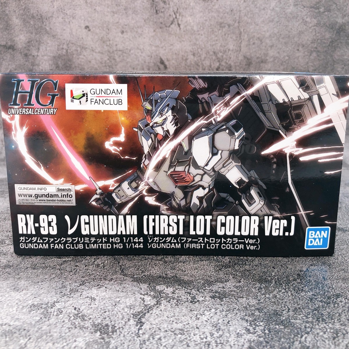 HG 1/144 RX-93 Nu Gundam First Lot Color Ver Gundam Fan Club
