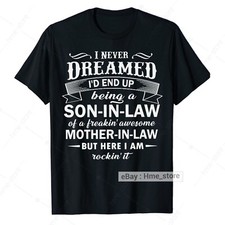 Funny Son-In-Law Of An Awesome Mother-In-Law T-shirt Gift For Son In Law Tee Men