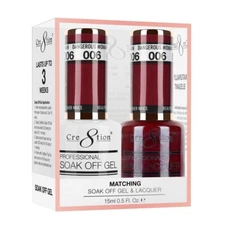 Cre8tion Soak Off Gel Polish & Matching Nail Lacquer -  #06 Dangerous Woman