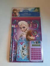 Disney Frozen 7-Piece Calculator Set - 2 Pencils, Eraser, 2 Pads, Sharpener NEW