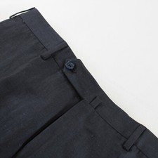 Incotex NWT Flat Front Dress Pants Size 50 34 US Tonal Blue Wool Blend