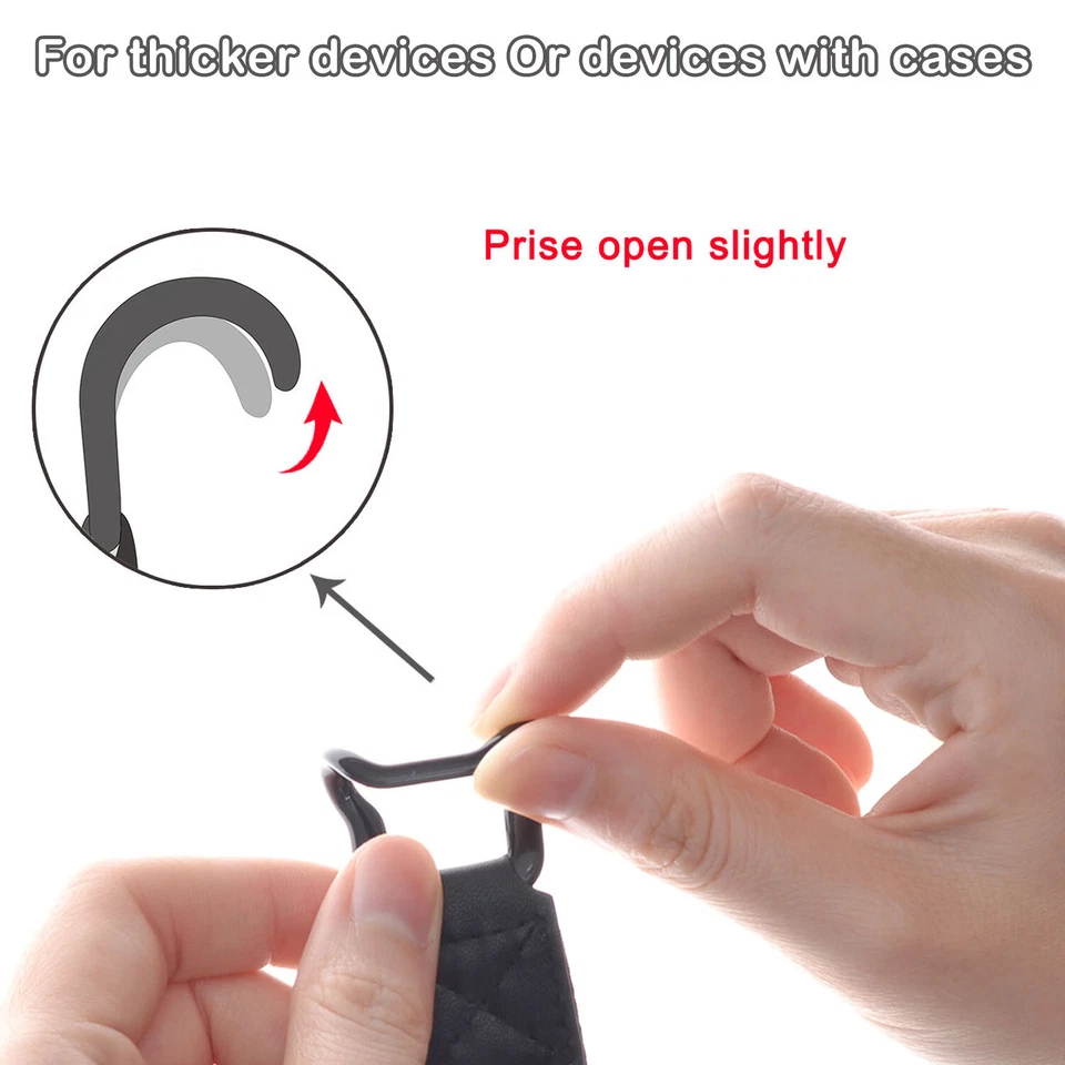 Security Elastic Hand Strap PU Holder for 7-10 Inch Tablets iPad Pro Galaxy Tab - Image 4 of 4