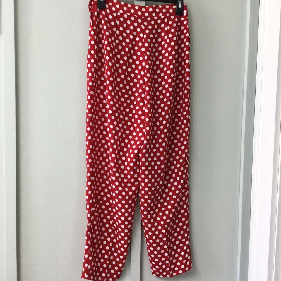 SO-EN Fashion to Love Quality To Last Pantalones Talla M Alto Rojo Lunares Transparente Foto 3 de 4
