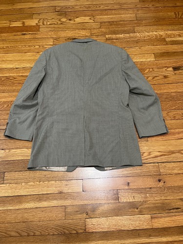 Chaps Ralph Lauren Mens Blazer Jacket Size 41R Gray Wool 3 Button Sport Coat VTG - Picture 7 of 7