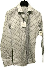 Bar III Mens Dress Shirt Size 14-14.5 Slim Fit Stretch 65