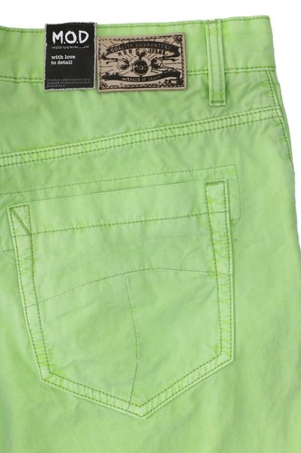 M. O. D. Bob Twill Pantaloni Jeans Dritto Fit Uomo Used Look Taglia W34 L34 - Bild 4 von 4