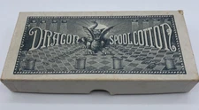 VTG ANTIQUE DRAGON SPOOL COTTON THREAD ORIGINAL EMPTY BOX Nice Graphics