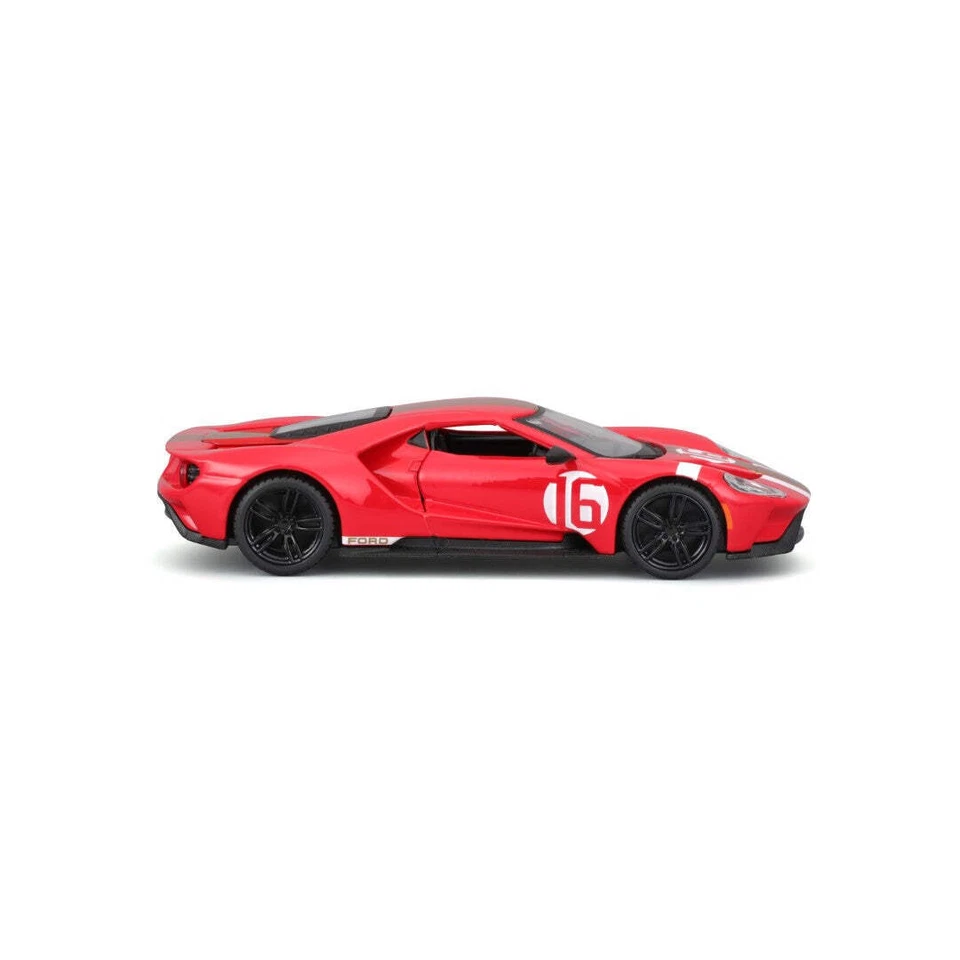 18-41166 Bburago Race - Ford GT Heritage Edition (2022) #16, rossa - Immagine 4 di 4