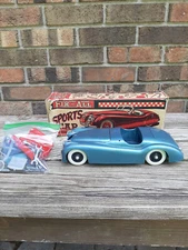 Vintage Marx Fix-All Sports Car Jaguar XK-120 Convertible with Box USA