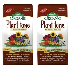 Espoma Organic Plant-tone Natural All-Purpose Fertilizer, 4lb Bags, 2 Pack